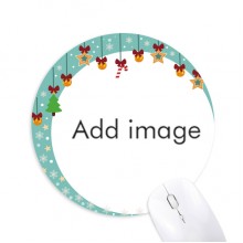 Mouse Pad Jingling Bell Round Rubber Mat