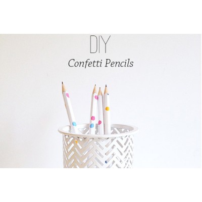 Confetti Pencils | DIYthinker