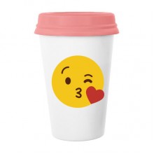 Love You Yellow Cute Lovely Online Chat Happy Illustration Pattern Classic Mug White Pottery Cerac Cup Milk Coffee Cup 350 ml