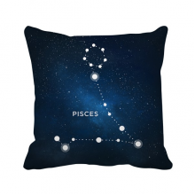 Pisces Constellation Zodiac Sign Throw Pillow Sleeping Sofa Cushion Cover