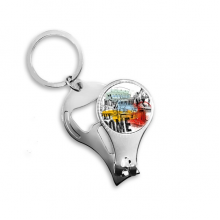 italy rome landscape roman theater nail nipper  key chain bottle opener clipper