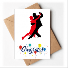 Dancer Social Dancing Duet Dance Wedding Cards Congratulations Greeting Envelopes